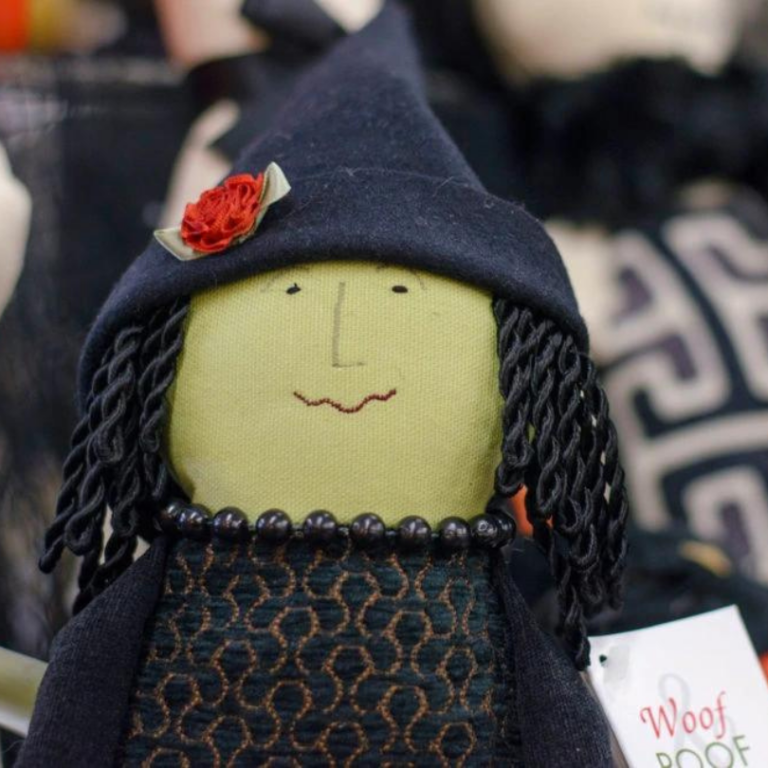 green witch doll