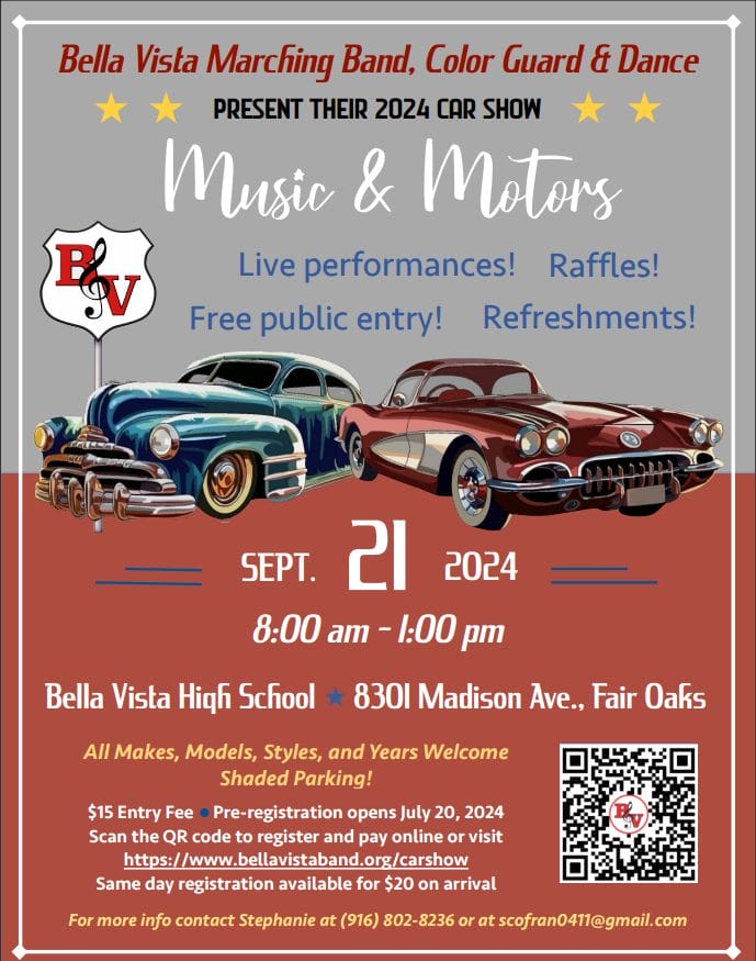 Bella Vista High Music and Motors poster