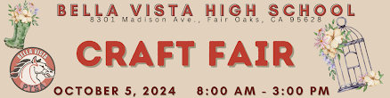 Bella Vista High School Craft fair banner