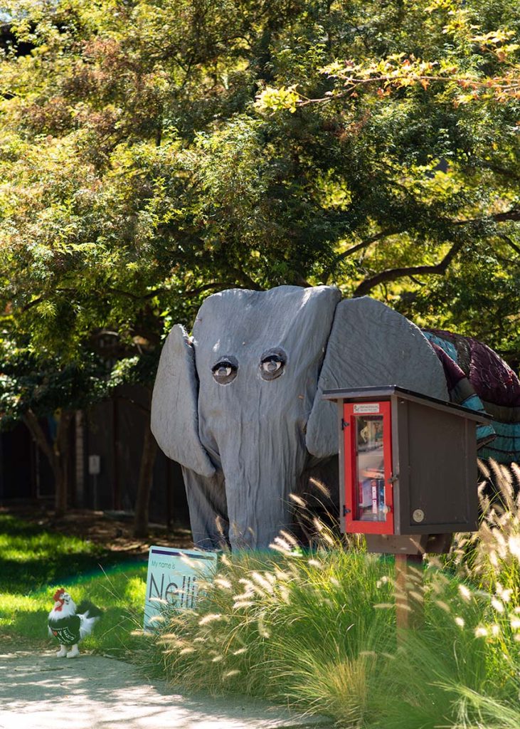 photo of big elephant statue named Nellie