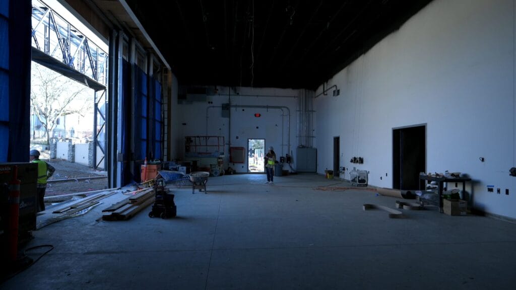 inside the new Fair Oaks Theatre
